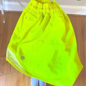 Lululemon Rare neon yellow shorts